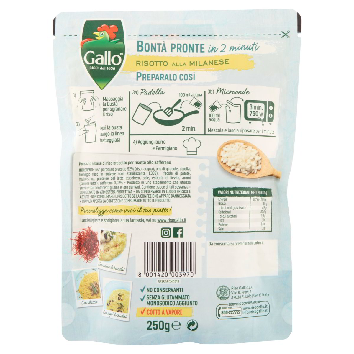 Risotto Expresso alla milanese