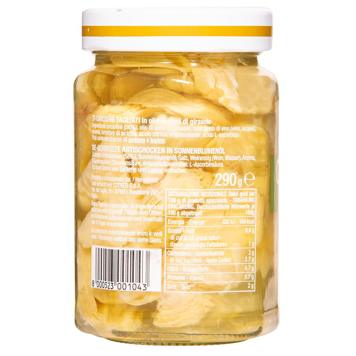 Gli Stuzzicanti Carciofi tagliati