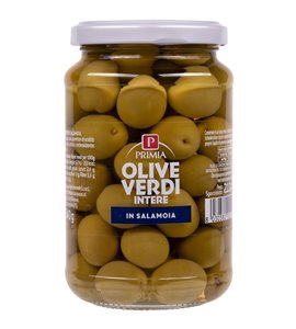 Olive verdi intere in salamoia