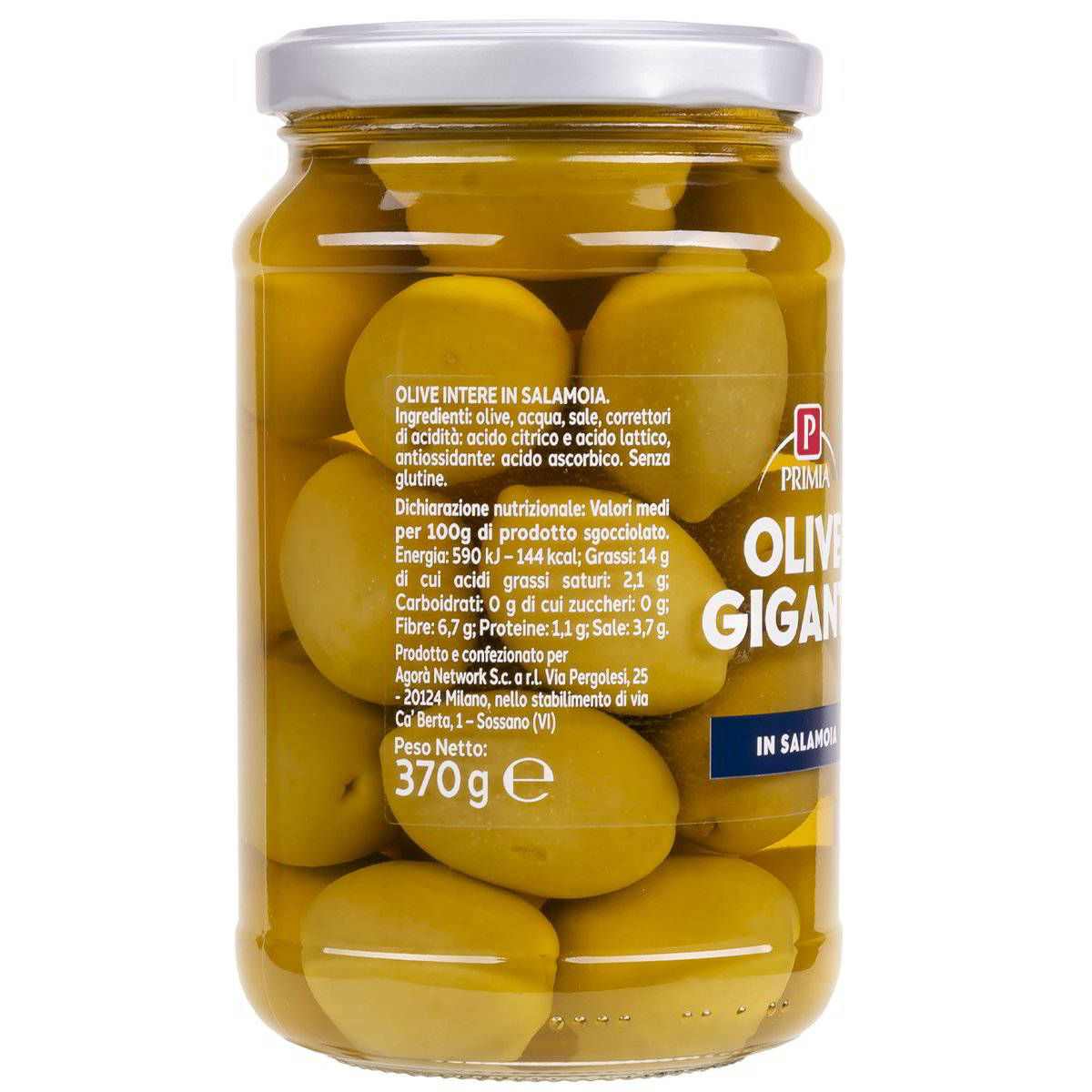 Olive giganti in salamoia