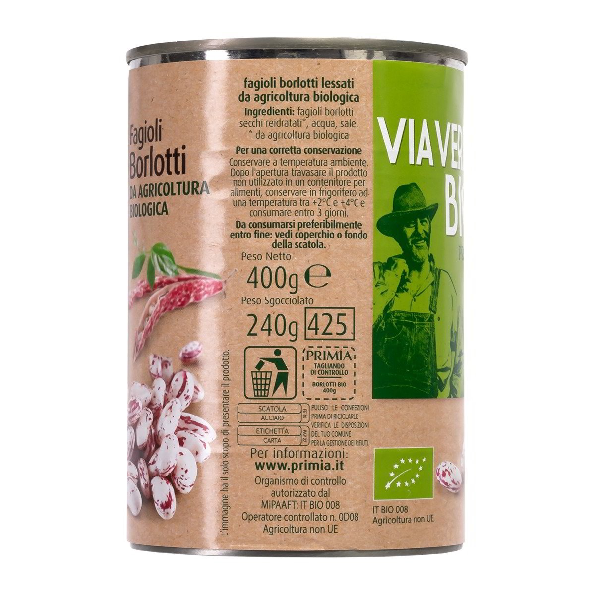 Fagioli borlotti Via Verde Bio