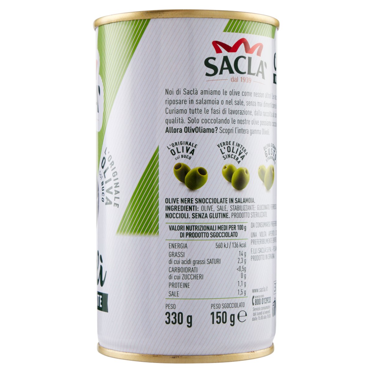 Saclà Olive morate snocciolate Olivolì