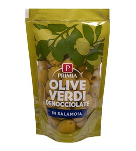 Olive verdi denocciolate in salamoia