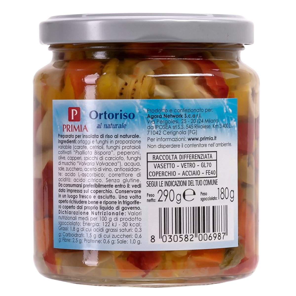 Ortoriso al naturale