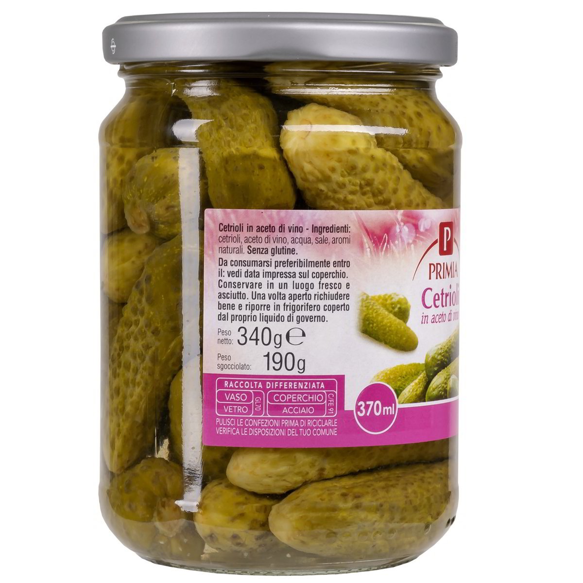 Cetrioli in aceto di vino