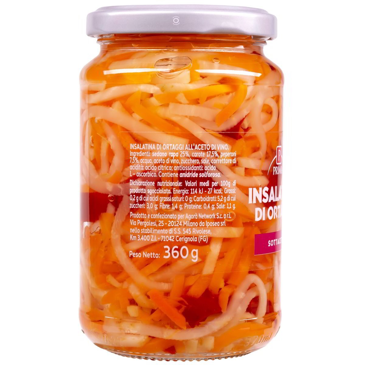 Insalatina aromatizzata all'aceto di vino