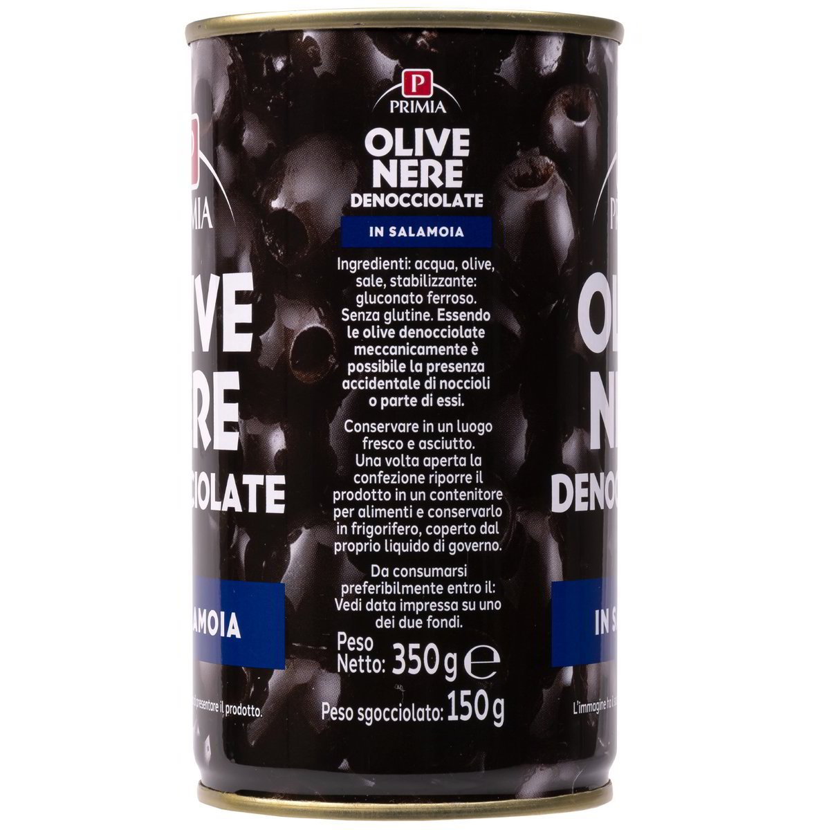 Olive nere denocciolate in salamoia