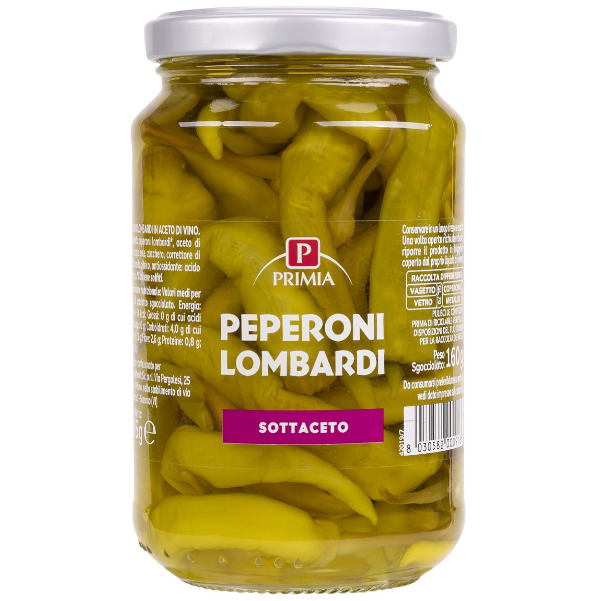 Peperoni lombardi in aceto di vino