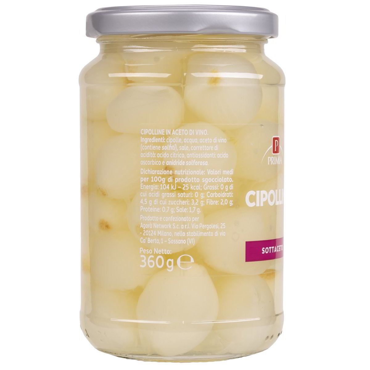 Cipolline in aceto di vino