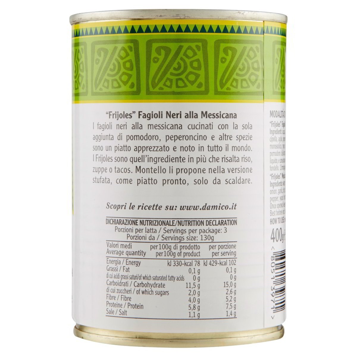 Montello Fagioli neri alla messicana Frijoles