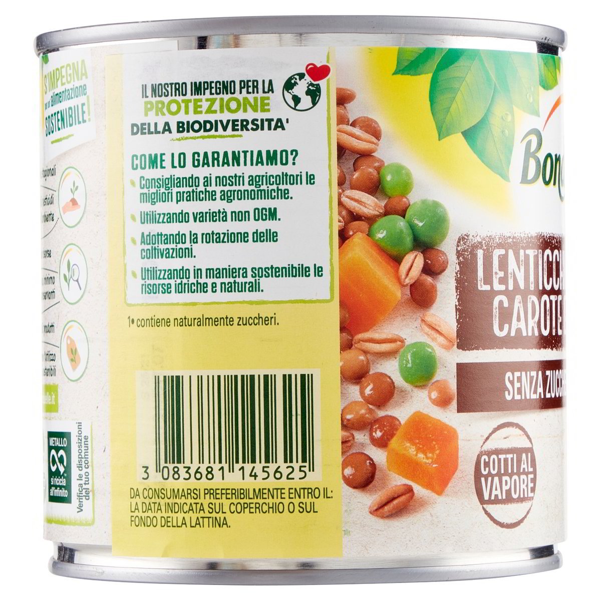 Lenticchie, Farro, Carote E Piselli