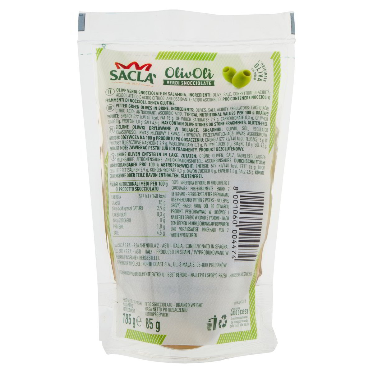 OLIVOLÌ Verdi Snocciolate