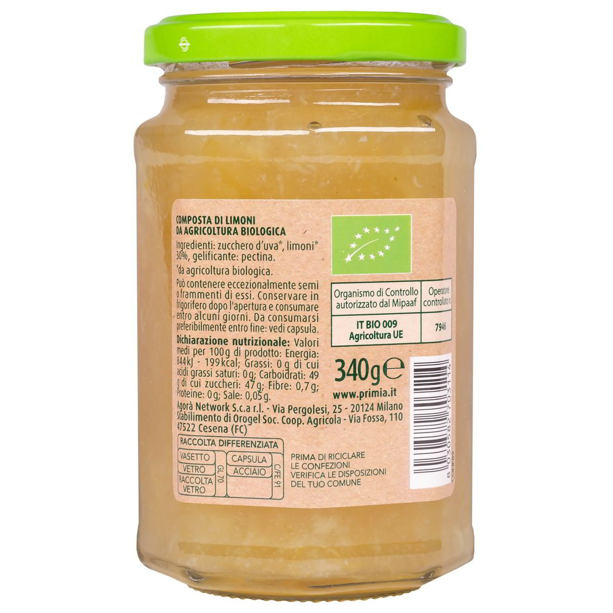 Preparazione di limoni Via Verde Bio