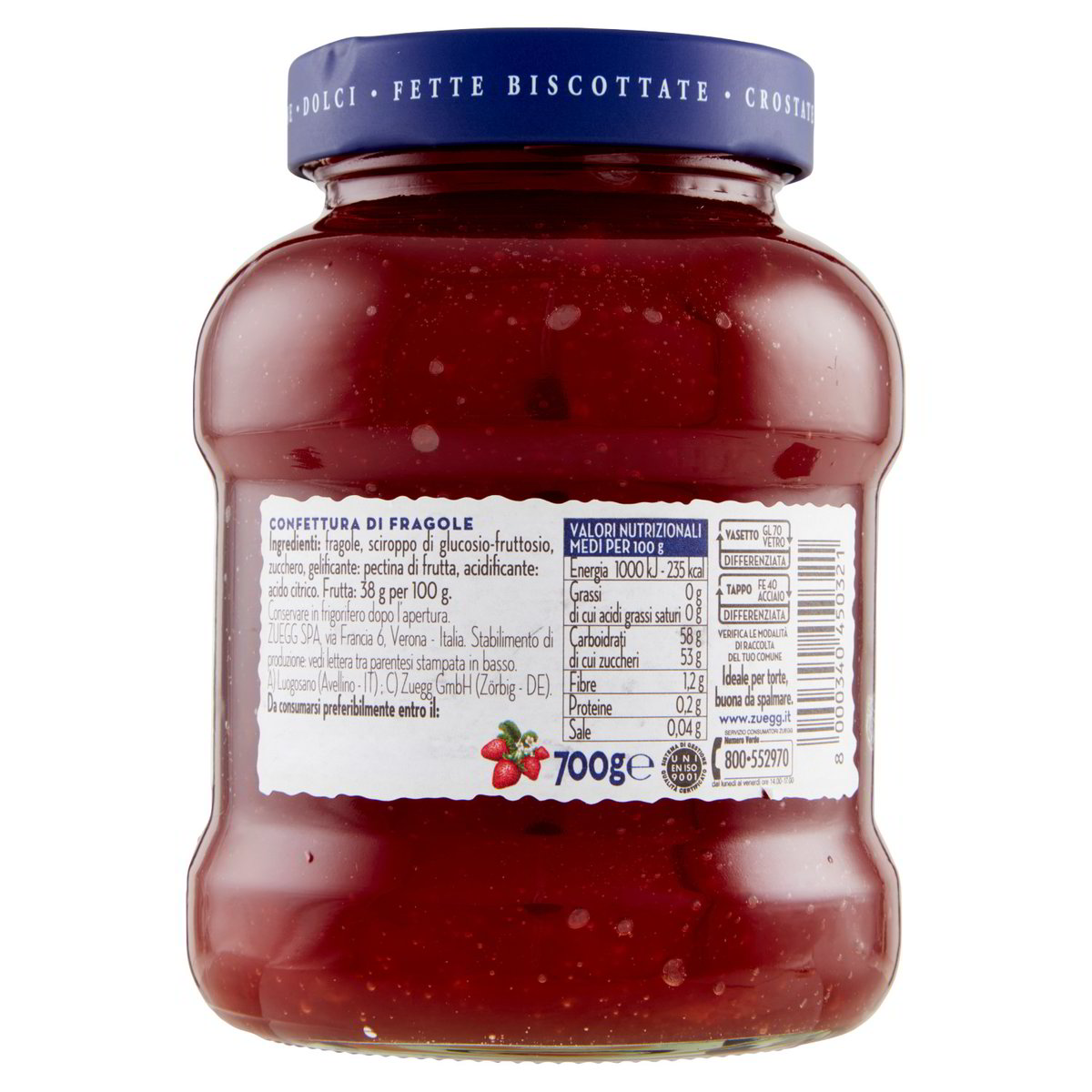 Confettura La Pasticcera Fragole