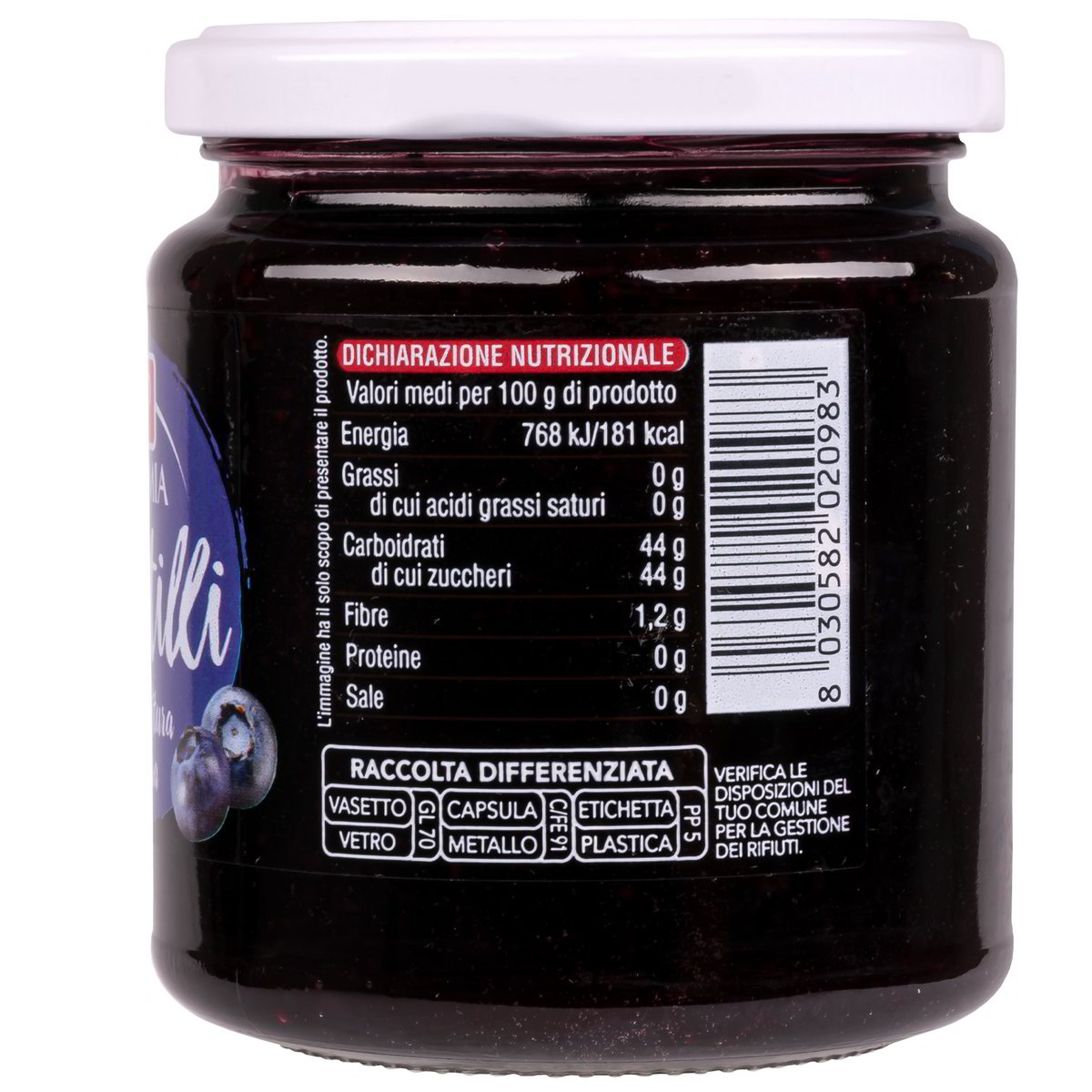 Confettura Extra mirtilli