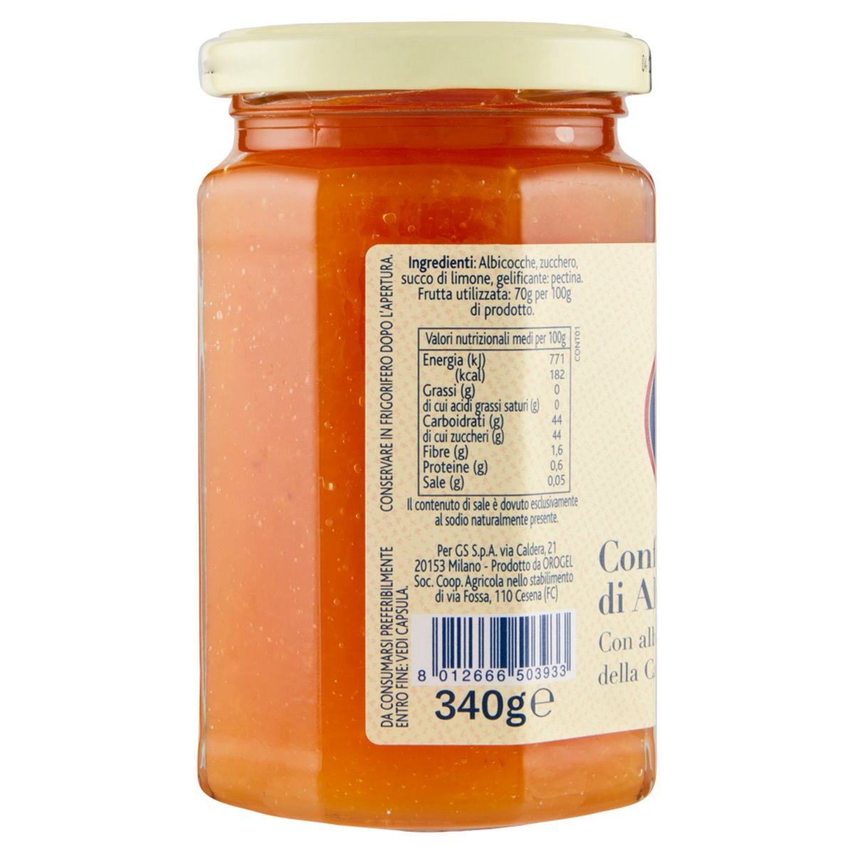 Confettura Extra con albicocche della Campania