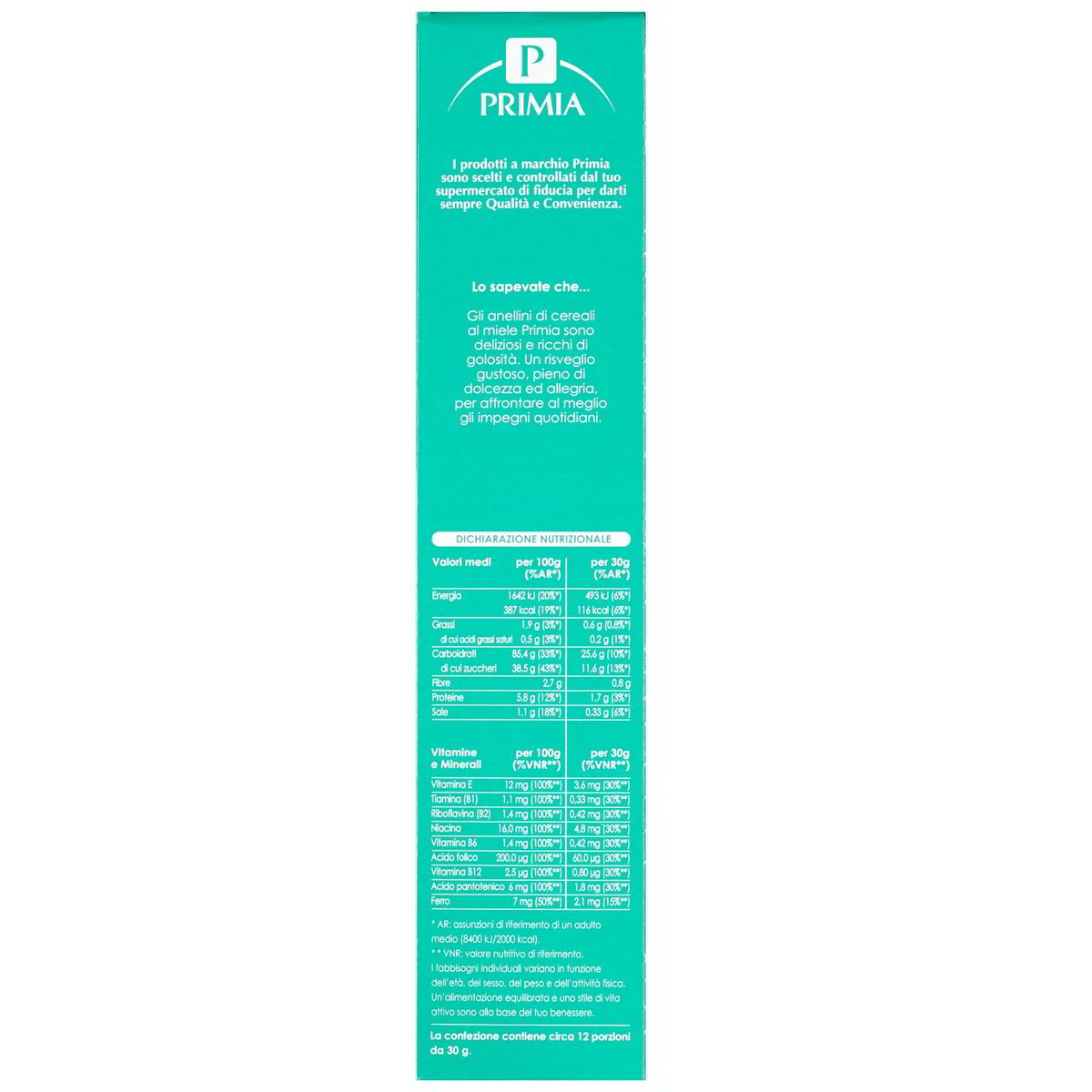 Anellini di cereali al miele