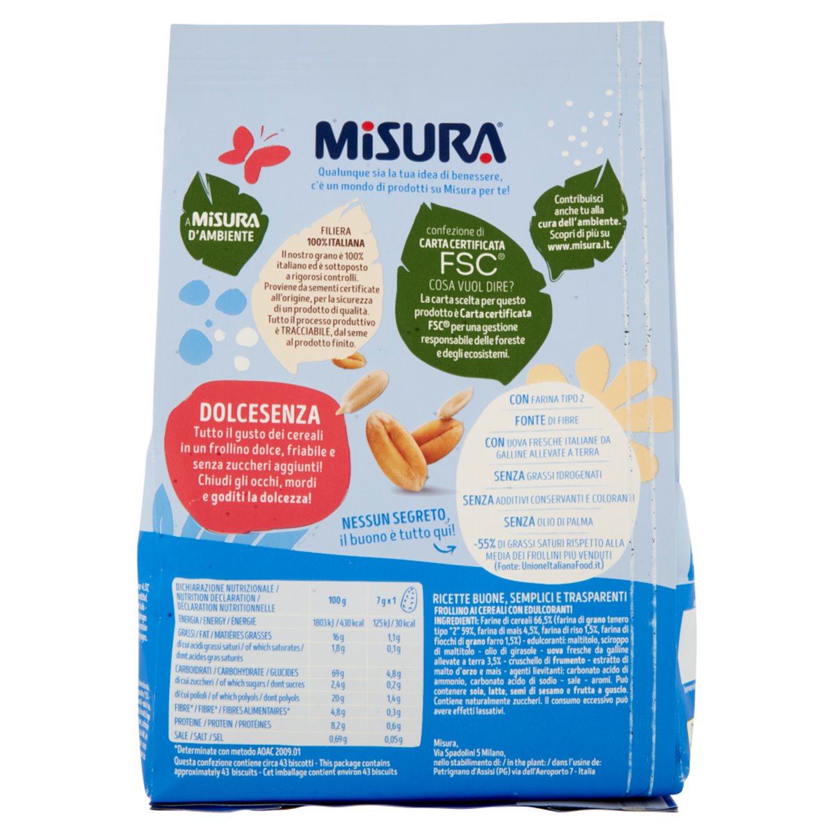 Frollini ai cereali Dolcesenza