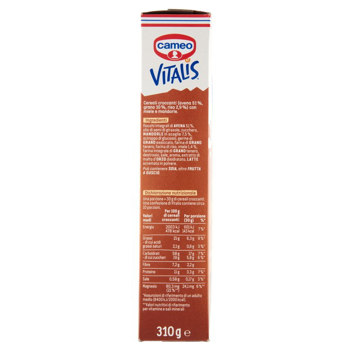 Muesli croccante Vitalis Miele e mandorle