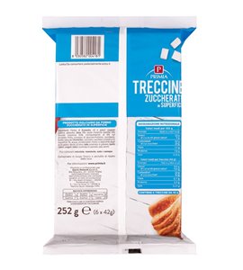 Treccine zuccherate in superficie