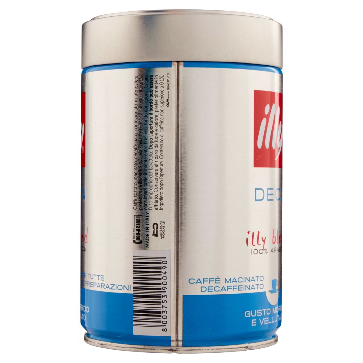 Illy Caffè macinato decaffeinato 100% arabica