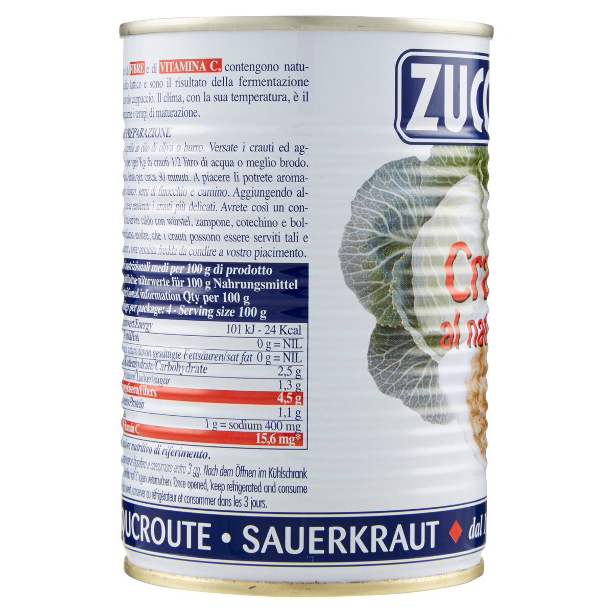 Zuccato Crauti al naturale