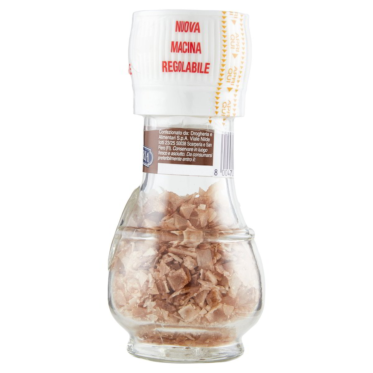 Fiocchi Di Sale Affumicato Di Cipro Con Macinello