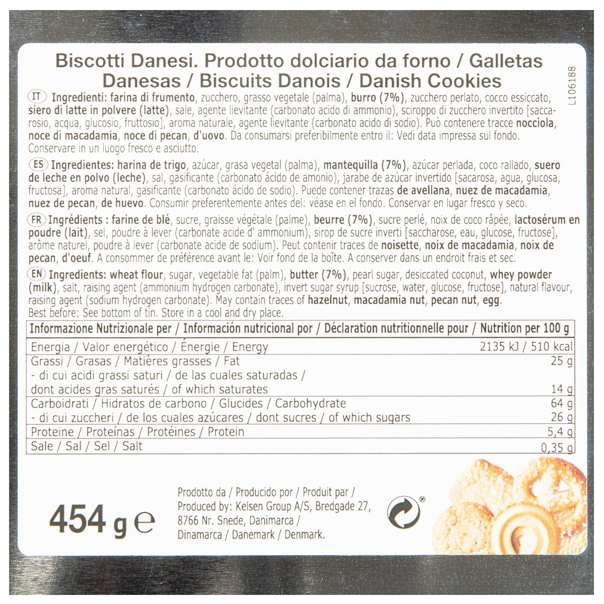 Danesita Biscotti al burro Butter Cookies