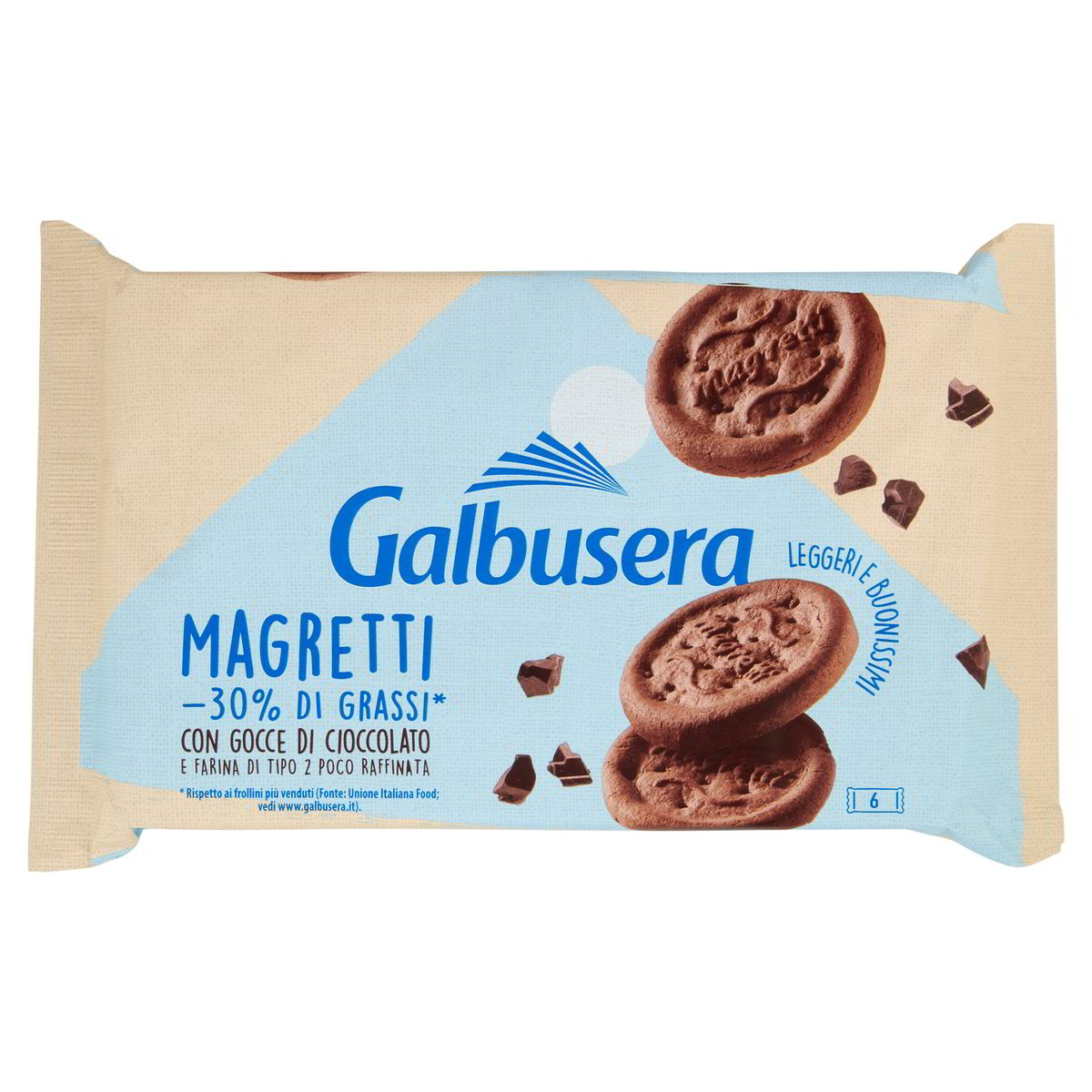 Frollini Magretti con gocce di cioccolato