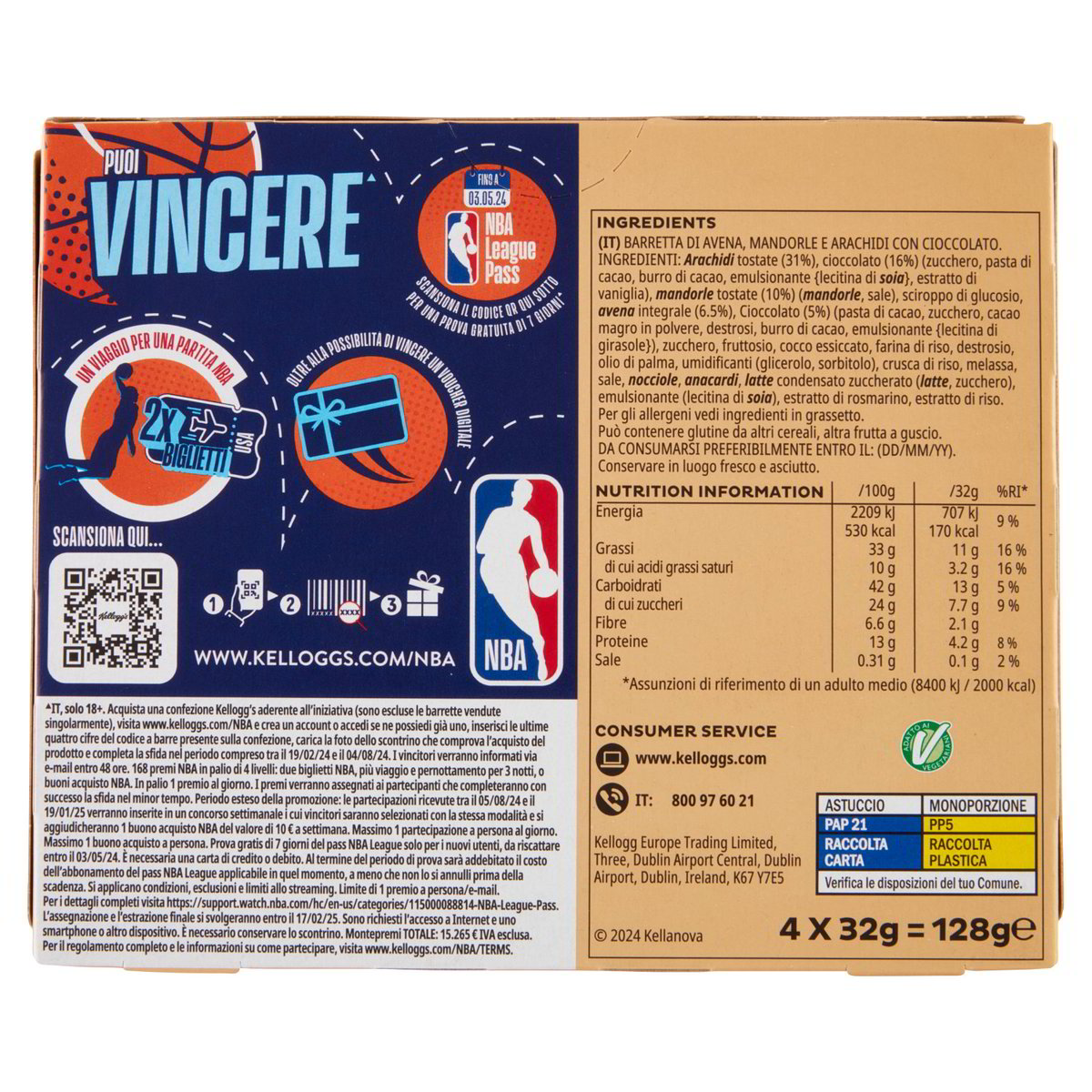 Barrette Mandorle E Cioccolato