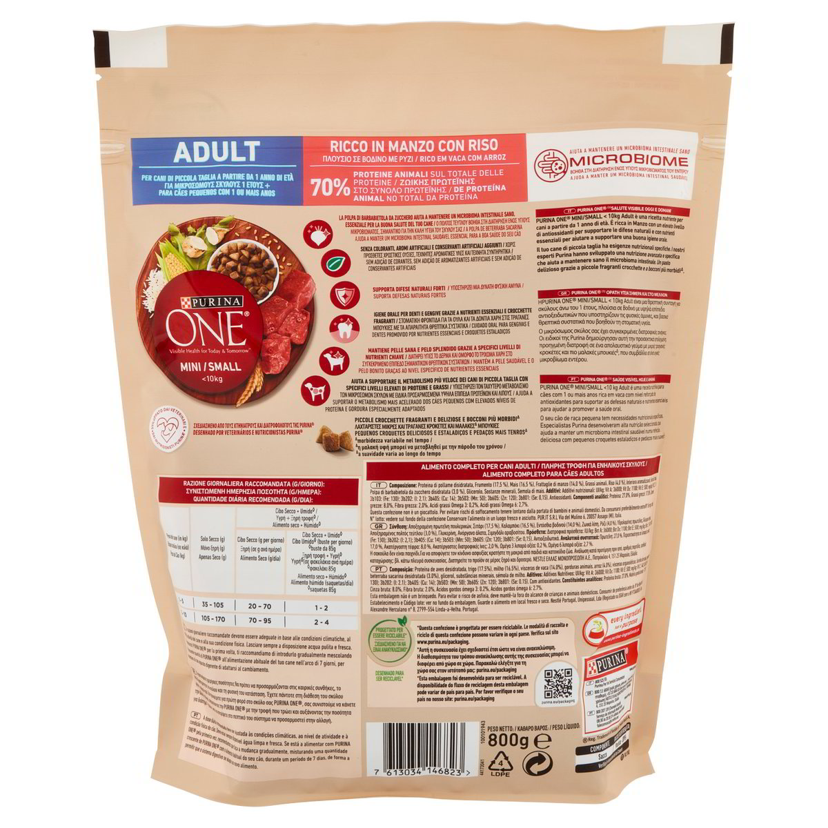 Alimento Per Cani Adult Con Manzo E Riso