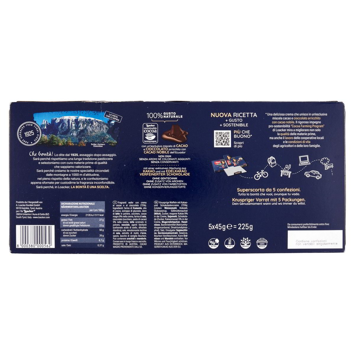 Loacker Wafers Cremkakao