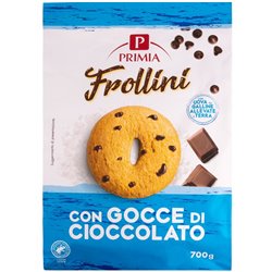 Frollini con gocce di cioccolato