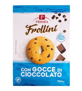 Frollini con gocce di cioccolato