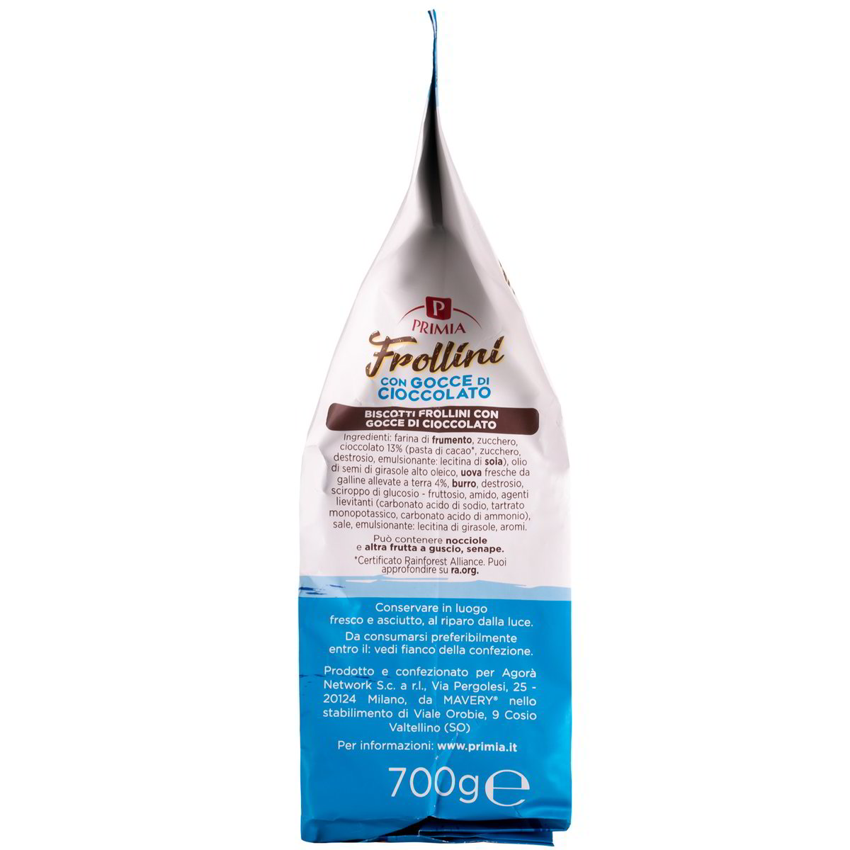 Frollini con gocce di cioccolato