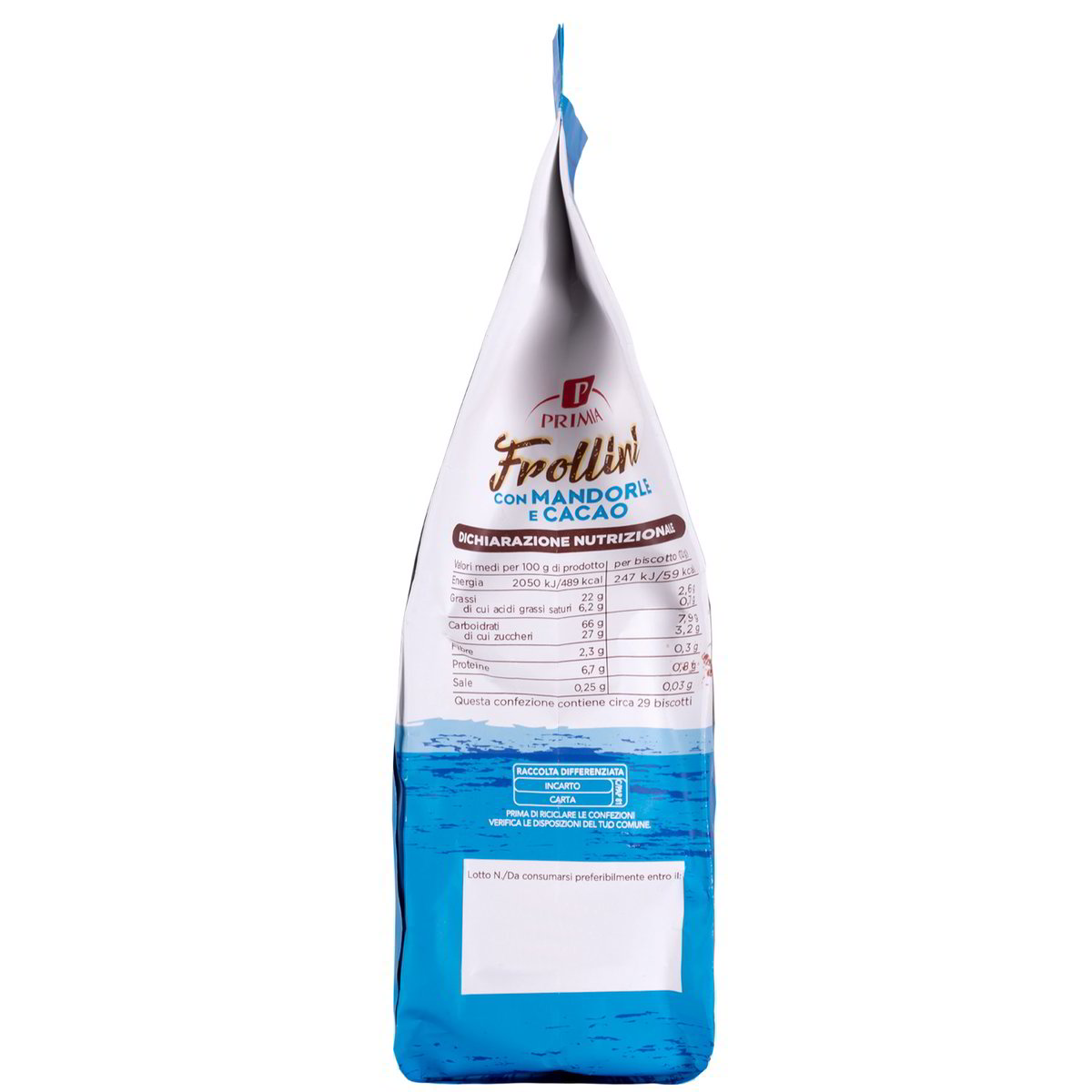 Frollini con mandorle e cacao