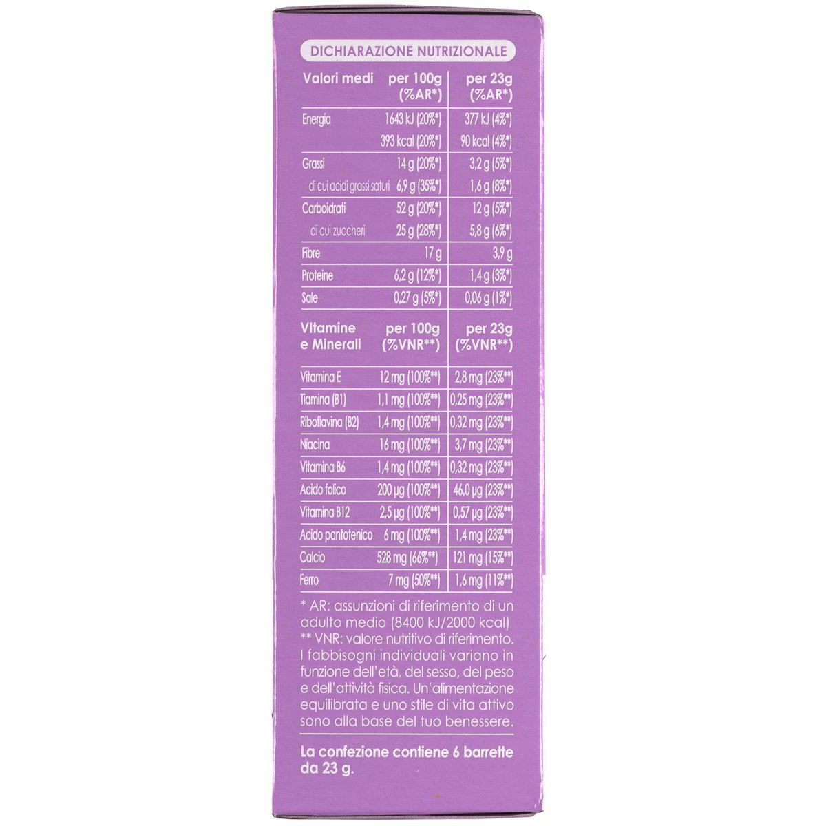 Barrette Ai Cereali E Cacao