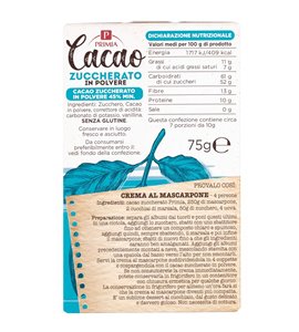 Cacao zuccherato in polvere