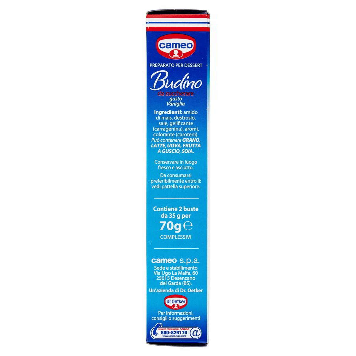 Preparato per budino da zuccherare alla vaniglia