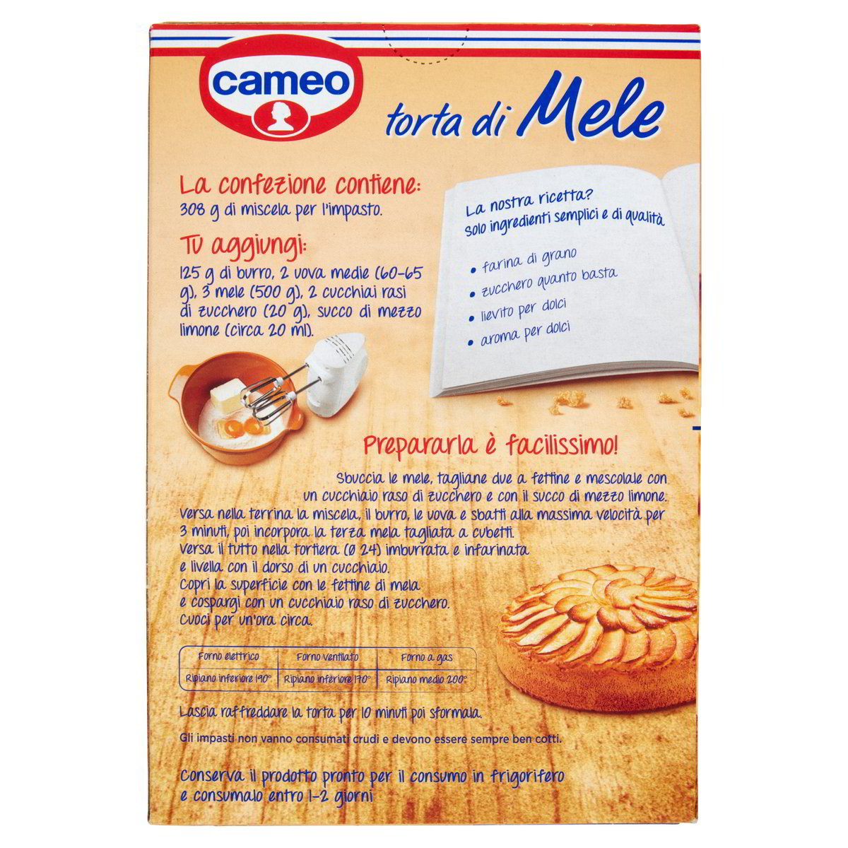 Cameo Preparato per Torta di Mele