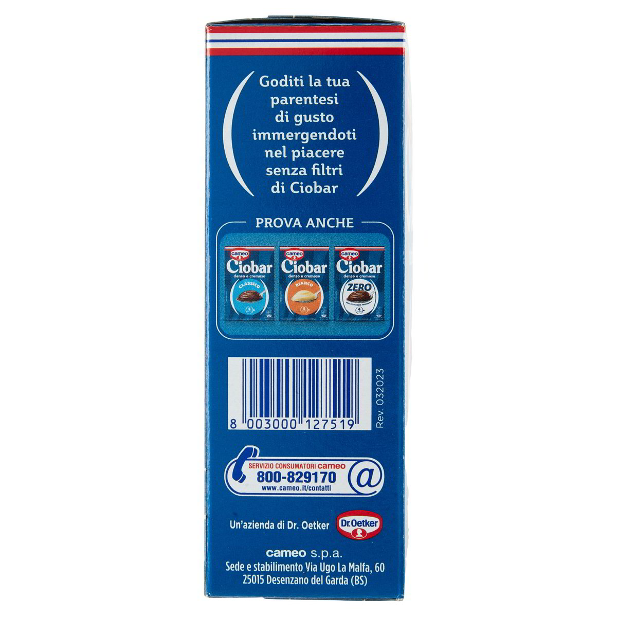 Cameo Ciobar Denso & Cremoso fondente