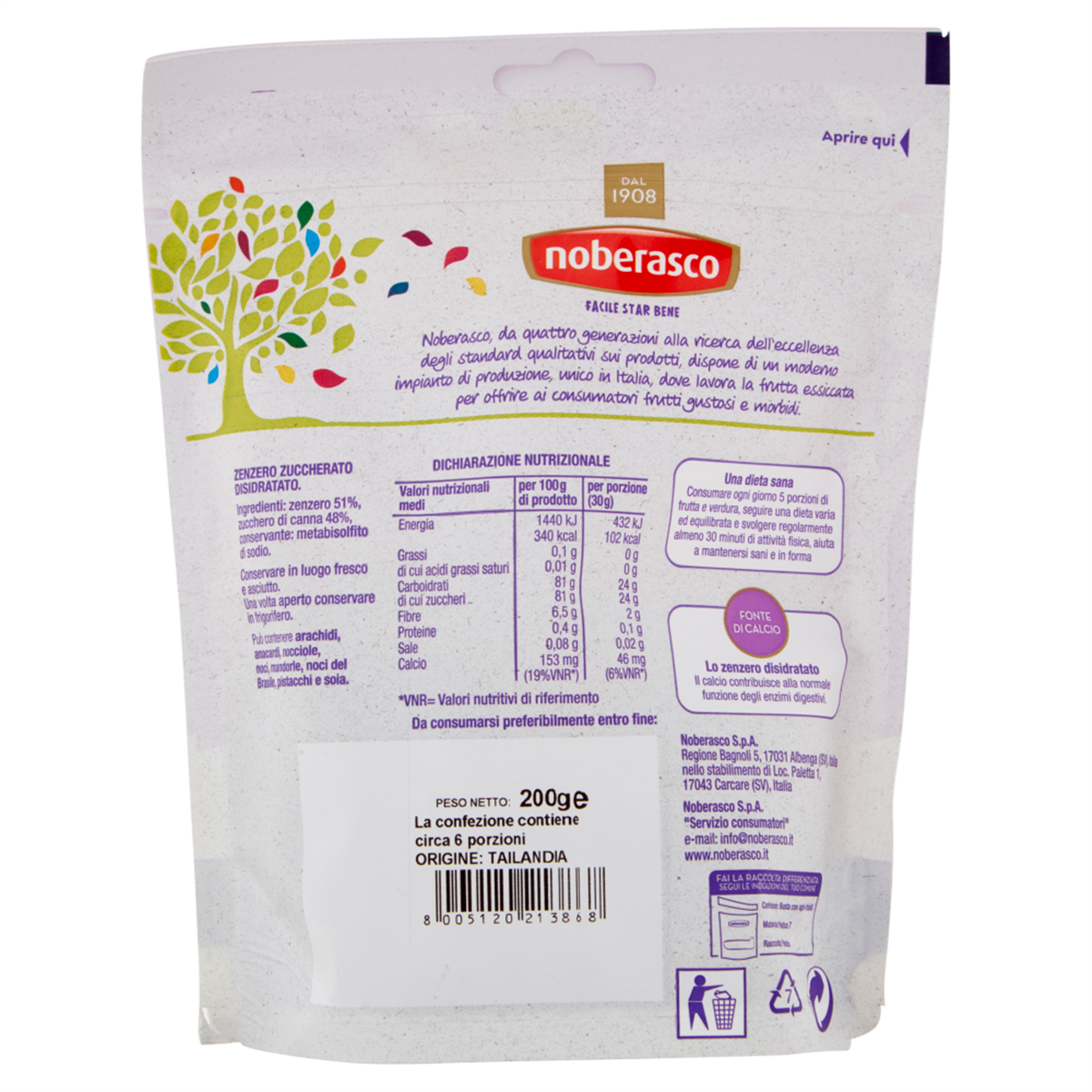 Noberasco Viva lo zenzero