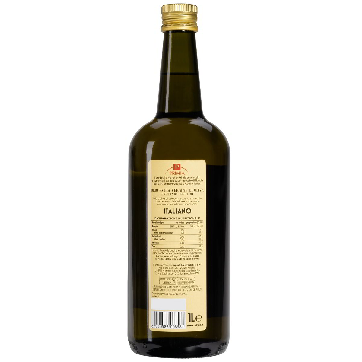 Olio extra vergine di oliva Fruttato leggero