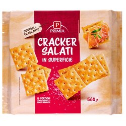 Cracker salati in superficie