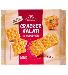 Cracker salati in superficie