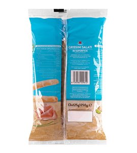 Grissini salati in superficie