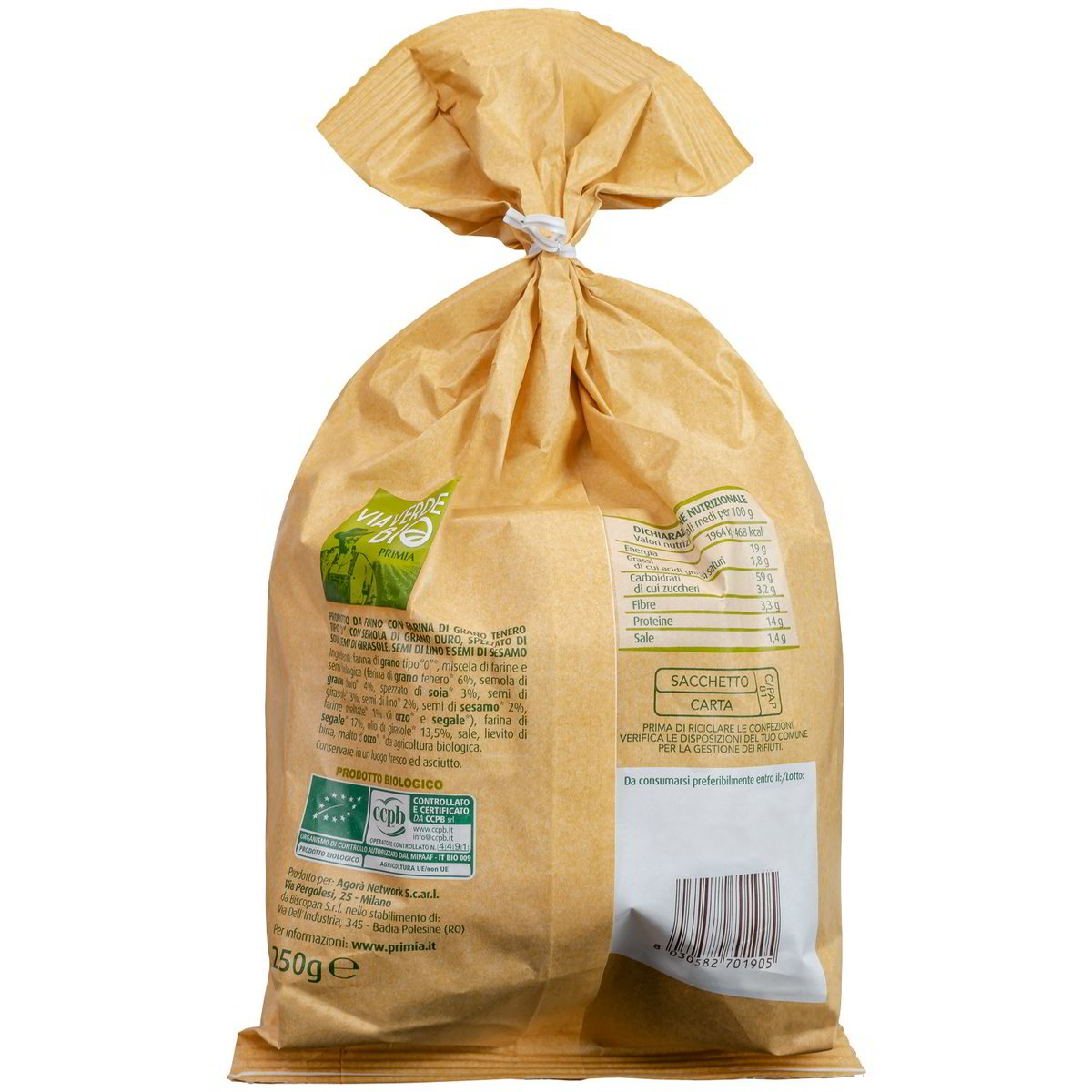 Panetti rustici Via Verde Bio