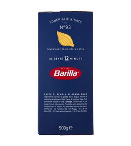 BARILLA – Conchiglie rigate n.93