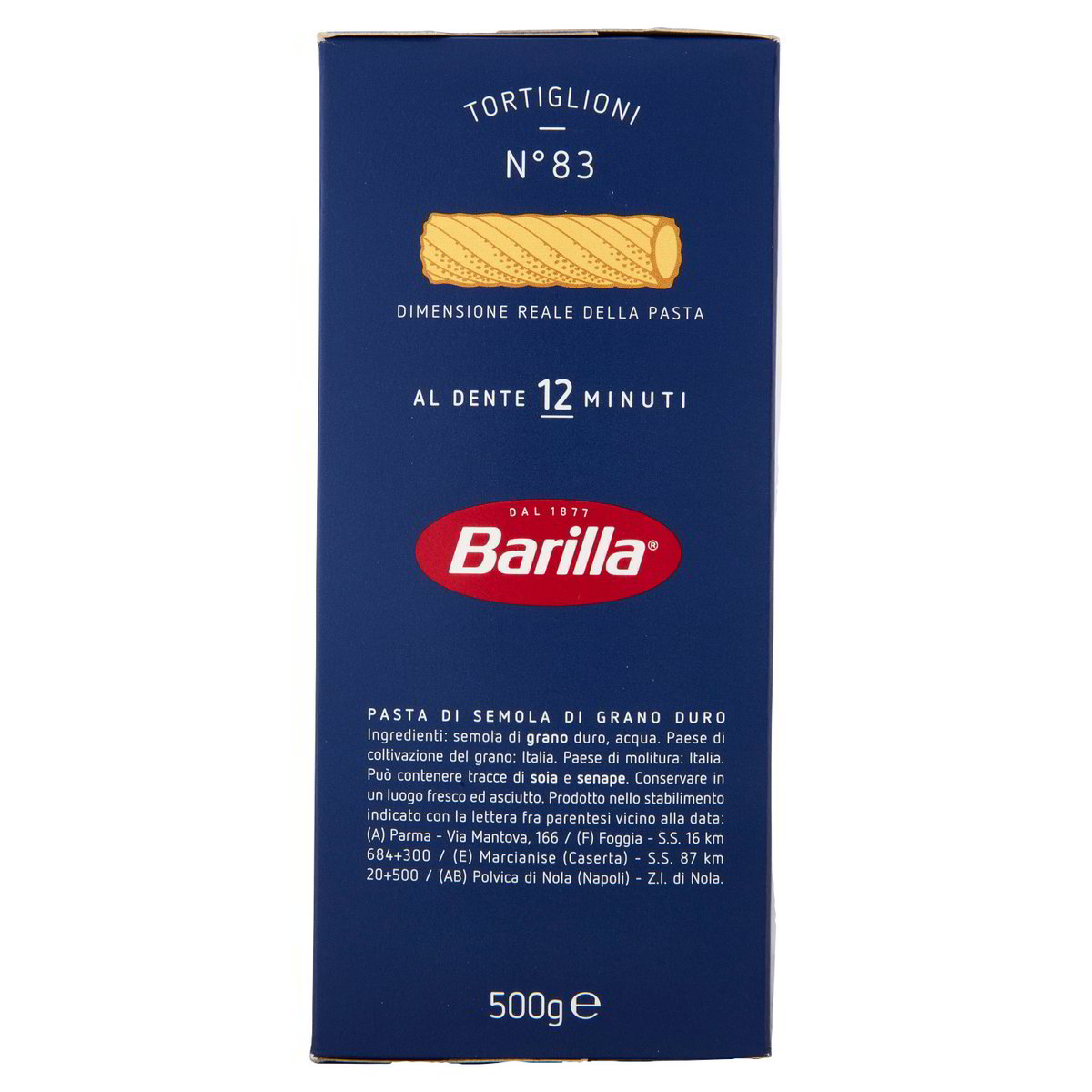 BARILLA – Tortiglioni n.83