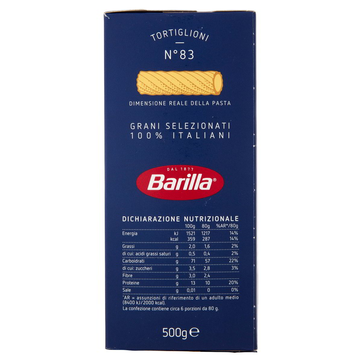 BARILLA – Tortiglioni n.83